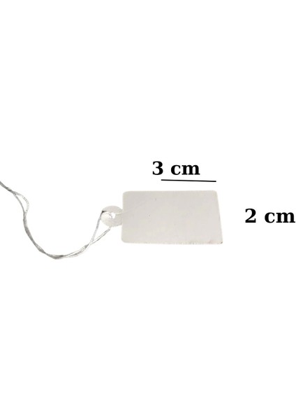 Karton Ipli Beyaz Etiket 80 Li Mega (2 x 3 cm ) fiyatları