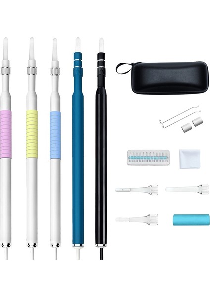 1.3mp Siyah Tıbbi USB Android Pc Kulak Kiri Temizleme Ağız Kulak Burun Endoskop Seçici Kaşık Otoskop Temizleyici Kulak Kirini Temizleme Kamera Sağlık (Yurt Dışından) modelleri