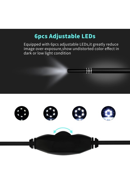 Android Pc Için 1.3mp 0.3/1.3mp Tıbbi USB Hd Wifi Görsel Kulak Endoskop Kaşık Kamera Borescope Android Pc Ios Tablet Iphone Kulak Temizleme Çubuğu Aracı Otoskop (Yurt Dışından)