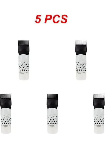 5 Adet Siyah Şişe Plastik Şampuan Şişeleri Yağ Tarak Dağıtım Aplikatör Şişeleri Renkli Büyük Kapasiteli Salon Saç Boyama Saç Şekillendirici Araçları (Yurt Dışından)