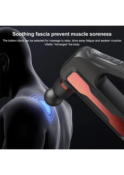 Mavi Tip C Şarj Mini Fasya Tabancası Titreşim Masajı Kas Taşınabilir Gevşeme Elektrikli Masaj Fitness Cihazı Yüksek Frekans Boyun Membran Tabancası (Yurt Dışından) modelleri