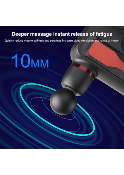 Mavi Tip C Şarj Mini Fasya Tabancası Titreşim Masajı Kas Taşınabilir Gevşeme Elektrikli Masaj Fitness Cihazı Yüksek Frekans Boyun Membran Tabancası (Yurt Dışından) fırsatları