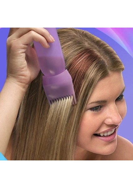 Mor 120 ml Saç Boyası Aplikatör Fırça Şişeleri Boyama Şampuan Şişesi Yağ Tarak Saç Boyası Şişesi Aplikatör Saç Boyama Şekillendirici Aracı (Yurt Dışından) modelleri