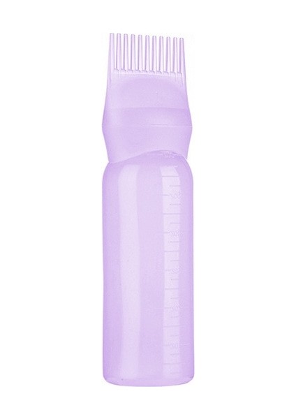 Mor 120 ml Saç Boyama Şampuan Şişesi Yumuşak Plastik Boyalar Aplikatör Şişesi Eşit Boyalı Tarak Salon Sıcak Yağ Kuaförlük Şekillendirici Aracı (Yurt Dışından) fiyatları