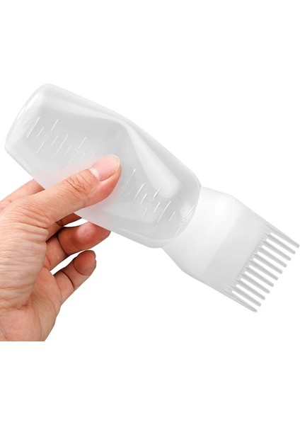 Mor 120 ml Saç Boyama Şampuan Şişesi Yumuşak Plastik Boyalar Aplikatör Şişesi Eşit Boyalı Tarak Salon Sıcak Yağ Kuaförlük Şekillendirici Aracı (Yurt Dışından) fırsatları