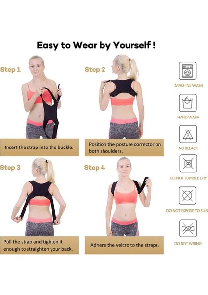 Koltukaltı Omuz Pedi S Getinfit Ayarlanabilir Sırt Duruş Düzeltici Klavikula Geri Omuz Duruş Düzeltme Sırt Desteği Kemer Yetişkin Unisex Için (Yurt Dışından) fırsatları