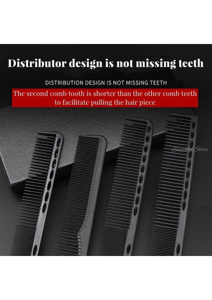 BK103 Profesyonel Kuaför Saç Kesme Tarağı Siyah Çift Taraflı Isıya Dayanıklı Salon Antistatik Berber Şekillendirici Fırça Aracı G0329 (Yurt Dışından) modelleri