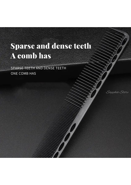 BK103 Profesyonel Kuaför Saç Kesme Tarağı Siyah Çift Taraflı Isıya Dayanıklı Salon Antistatik Berber Şekillendirici Fırça Aracı G0329 (Yurt Dışından) fırsatları