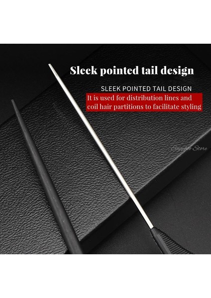 BK103 Profesyonel Kuaför Saç Kesme Tarağı Siyah Çift Taraflı Isıya Dayanıklı Salon Antistatik Berber Şekillendirici Fırça Aracı G0329 (Yurt Dışından) indirimleri