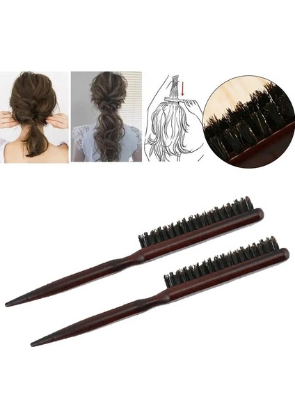 Stil 4 Ahşap Saplı Saç Tarak Saç Kabarık Üç Sıra Domuzu Kıl Taraklar Yeni Kuaförlük Geri Alay Fırçası Salon Tedarik Şekillendirici Aracı (Yurt Dışından) modelleri