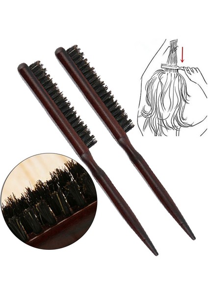 Stil 4 Ahşap Saplı Saç Tarak Saç Kabarık Üç Sıra Domuzu Kıl Taraklar Yeni Kuaförlük Geri Alay Fırçası Salon Tedarik Şekillendirici Aracı (Yurt Dışından) fırsatları