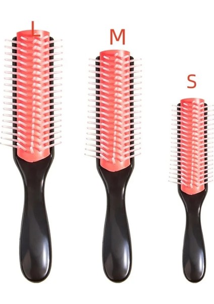 Siyah Berber Saç Tarak 9-Satır Dolaşık Açıcı Saç Fırçası Denman Dolaşık Açıcı Saç Fırçası Saç Derisi Masaj Düz Islak Tarak Salon Kıvırcık Saç Fırçası (Yurt Dışından) modelleri