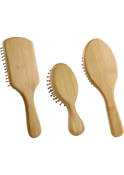 1 Adet Ahşap Bambu Hava Yastığı Masaj Tarak Geniş Diş Çift Kafa Düz Tarak Sivri Kuyruk Tarak Profesyonel Kuaför Şekillendirici Tarak (Yurt Dışından)