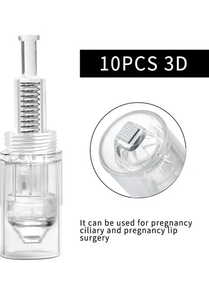 3D 10 Adet Dr.imp Kalem Ultima Dermapen Profesyonel Kablosuz Mikro Iğneleme Cilt Bakım Seti Mikroiğne Evde Kullanım Güzellik Makinesi Mts$pms Araçları (Yurt Dışından)