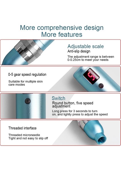 3D 10 Adet Dr.imp Kalem Ultima Dermapen Profesyonel Kablosuz Mikro Iğneleme Cilt Bakım Seti Mikroiğne Evde Kullanım Güzellik Makinesi Mts$pms Araçları (Yurt Dışından) indirimleri