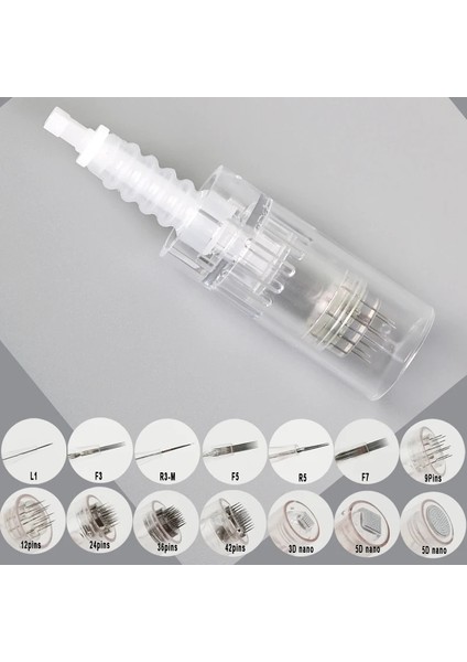 Mix SIZEX10 10 Adet Cilt Bakım Kalemi Dr.pen Süngü Kartuş Iğne Değiştirme Drpen M5 7 N2 E30 Mikroiğneler 12 24 36 42PIN 5d 3D Nano Mts Pmu (Yurt Dışından)