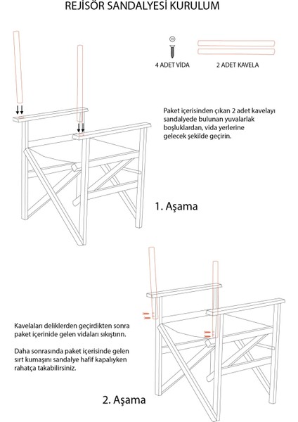 Meya Dekor Bahçe&balkon&teras&cafe 3'lü Rejisör Masa-Sandalye Takımı (60X80CM Masa)