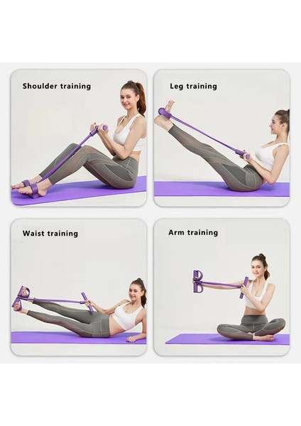 Ürün 1-6-Mor Lateks Direnç Bantları Crossfit Eğitim Egzersiz Yoga Tüpleri Çekme Halatı Kauçuk Genişletici Elastik Bantlar Fitness Ekipmanları (Yurt Dışından)