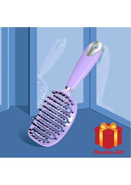 Style1-Pembe Yeni Sürüm Oymak Saç Fırçası Saç Derisi Masaj Taraklar Saç Şekillendirici Dolaşık Açıcı Tarak Kadınlar Için Dolaşık Açıcı Aracı Islak Kuru Kıvırcık Saç (Yurt Dışından)