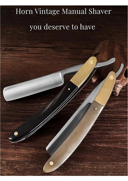 Siyah Sandal Ağacı Japonya S45C Karbon Çelik Jilet Düz Kenar Paslanmaz Çelik Keskin Berber Katlanır Jilet Doğal Sandal Ağacı Kolu Boynuz Kolu (Yurt Dışından)