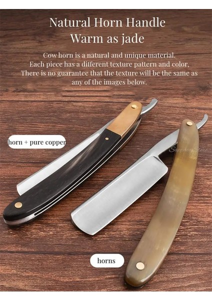 Siyah Sandal Ağacı Japonya S45C Karbon Çelik Jilet Düz Kenar Paslanmaz Çelik Keskin Berber Katlanır Jilet Doğal Sandal Ağacı Kolu Boynuz Kolu (Yurt Dışından)