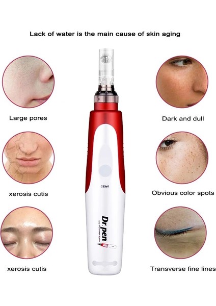 Kutu ile Ab Dr.pen N2-W Kablosuz Cilt Bakım Cihazı Dövme Microblading Derma Dövme Iğneleri Tabanca Kalem Mezoterapi Yüz Güzellik Makinesi (Yurt Dışından)