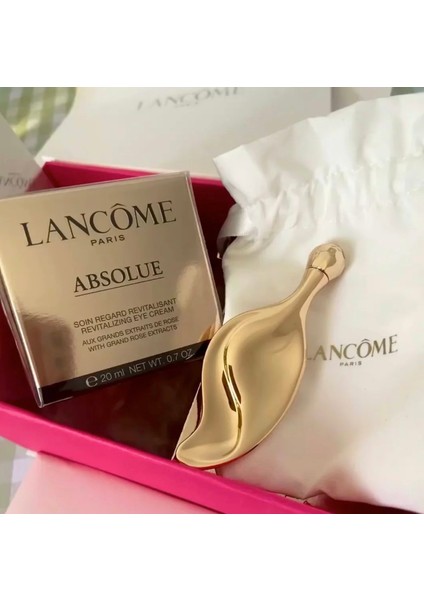 Lancome Altın Metal Rulo Gua Sha Göz Yüz Boyun Masajı Cilt Bakımı Aracı (Yurt Dışından)