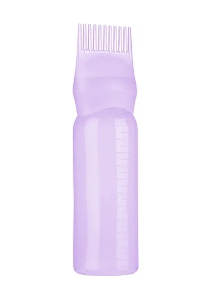 Mor 02 120 ml Saç Boyası Aplikatör Şişeleri Plastik Doldurulabilir Şişe Çok Renkli Boyama Şişesi Tarak Fırça Şekillendirici Aracı Saç Boyama Araçları (Yurt Dışından)