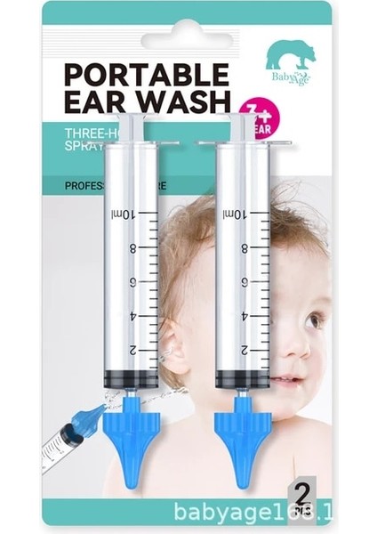 2 Adet 2 Adet 10 ml Kulak Şırınga Kulak Kiri Sökücü Şırınga Kanal Irrigator Çocuk Yetişkin Için Evrensel Kulak Kiri Sifon Sulama Şırıngası (Yurt Dışından)