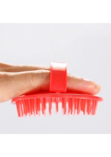 Gri Kafa Masaj Fırçası Yumuşak Silikon Şampuan Fırçası Banyo Ürünleri Plastik Sıhhi Tarak Yıkama Saç Derisi Duş Vücut (Yurt Dışından)