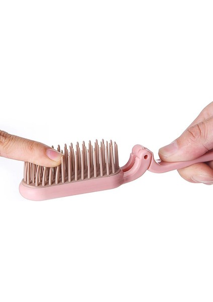 Pembe 1 Adet Katlanabilir Saç Tarak Taşınabilir Seyahat Curling Düz Saç Fırçası Yumuşak Diş Anti Statik Kafa Masajı Saç Şekillendirici Aksesuarları (Yurt Dışından) modelleri