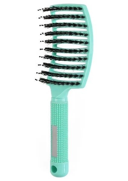 Kıl Yeşil Kıl ve Naylon Saç Fırçası Kızlar Saç Derisi Masaj Tarak Kadınlar Için Islak Kıvırcık Detangle Saç Fırçası Salon Kuaförlük Şekillendirici Aracı (Yurt Dışından)