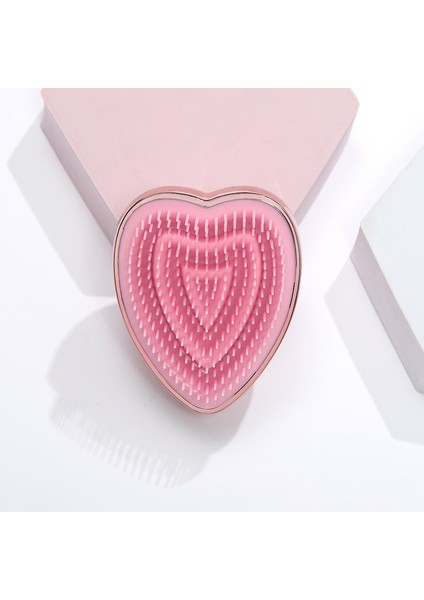 Pembe Saç Tarak Sihirli Demelant Fırça Saç Derisi Masaj Boncuk Yıkama Fırçası Yaratıcı Kalp Şeklinde Anti-Statik Şekillendirici Aracı Kadın Erkek (Yurt Dışından) modelleri