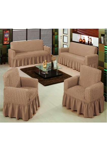 Bürümcük Koltuk ,kanepe , Çekyat Örtüsü, Lastikli Koltuk Kılıfı 3311TAKIM