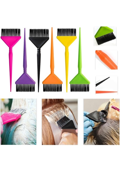 Beyaz Pembe Profesyonel Saç Boyama Fırçaları Tarak Salon Saç Tonu Boyama Araçları Saç Boyası Fırçası Saç Berber Kuaförlük Şekillendirici Aksesuarları (Yurt Dışından)