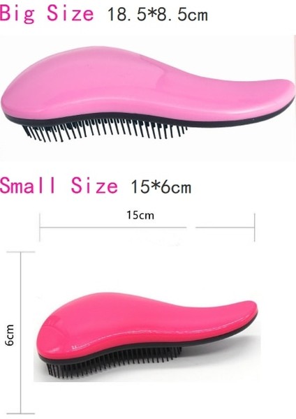 Mor Büyük 1 Adet Anti-Statik Masaj Tarak Sihirli Detangle Saç Fırçası Kolu Arapsaçı Duş Masaj Saç Fırçası Salon Tarak Saç Şekillendirici Araçları (Yurt Dışından) modelleri