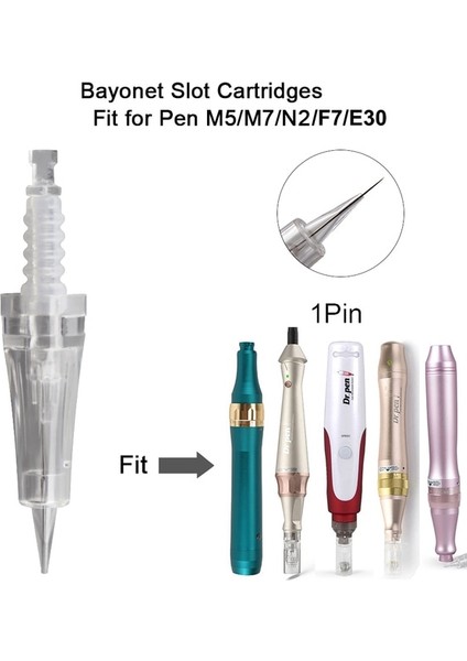 20 Adet 1 Pin Dermapen N2 M5 M7 E30 F7 Iğneler Kartuş Derma Süngü Yuvası Kartuşları Ultima Drpen Microneedles 1/3/5/7/9/12/36/42 Pins Nano (Yurt Dışından) fiyatları