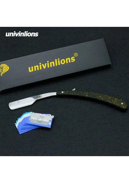 B-2-F Univinlions Düz Plastik Saplı Katlanabilir Keskin Bıçaklı Tıraş Bıçağı Erkekler Kadınlar Için Berber Tıraş Bıçağı Sakal Yüz Koltuk Altı Vücut (Yurt Dışından)