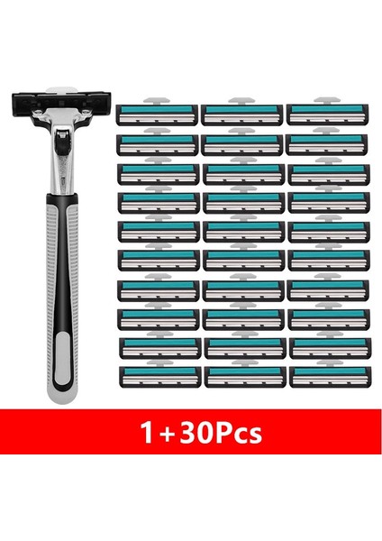 Erkekler Için Stil 6 Manuel Tıraş Kafayı Değiştirin Rahat Tıraş Bıçakları (Yurt Dışından) modelleri