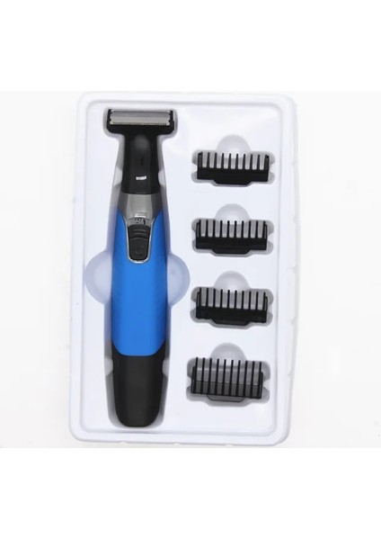 XD-850-BLUE Kasık Epilasyon Mahrem Yerler Yerler Parça Saç Kesimi Tıraş Makinesi Clipper Giyotin Kasık Epilatör Güvenlik Jilet Erkek Bayan Tıraş (Yurt Dışından)