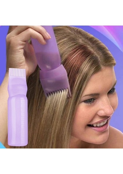 Gül Kırmızı 1/2 Adet 120 ml Salon Boş Saç Boyası Şişesi Aplikatör Fırça Dağıtım Saç Boyama Boyama Şişeleri Kuaförlük Şekillendirici Aracı (Yurt Dışından) modelleri