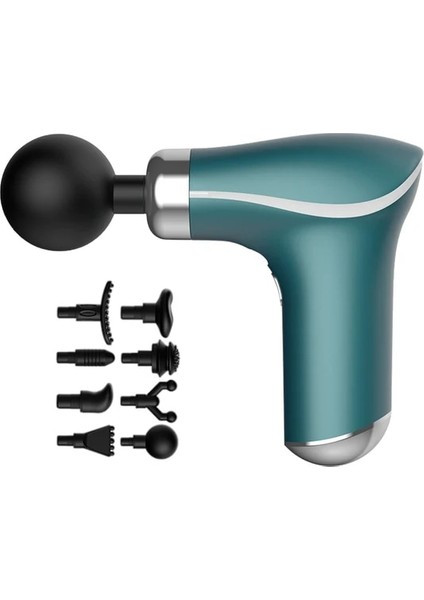 Mavi El Vurmalı Masaj Tabancaları Derin Doku Perküsyon Kas Masajı El 8 Kafaları Profesyonel Masaj LCD Dokunmatik (Yurt Dışından)