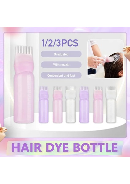 1 Adet Mor 1/2/3 Adet Saç Boyası Aplikatör Fırça Şişeleri Boyama Şampuan Şişesi Yağ Tarak Saç Boyası Şişesi Aplikatör Saç Boyama Şekillendirici Araçları (Yurt Dışından) fiyatları