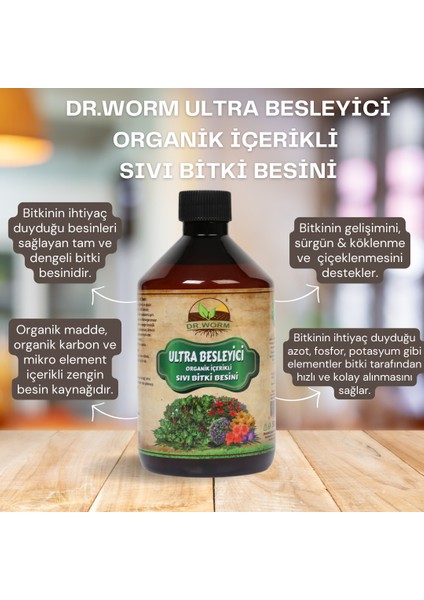Ultra Besleyici Organik İçerikli Sıvı Bitki Besini (Gübresi) 500 ml