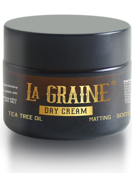 Çay Ağacı Yağlı Matlaştırıcı Yatıştırıcı Gündüz Kremi 50ML