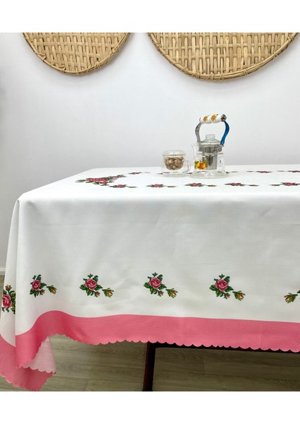 Kanaviçe Dertsiz Masa-Pembe
