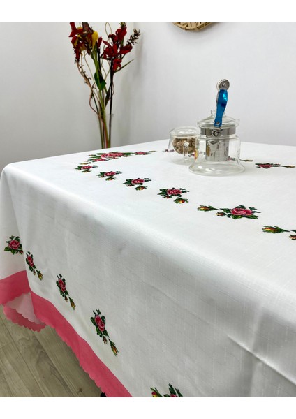 Kanaviçe Dertsiz Masa-Pembe