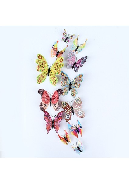 Stil 9 12 Adet/takım Moda Kadın Kızlar Kelebek Saç Klipleri Düğün Pimleri Parti Gelin Tokalar Fotoğraf Tokalarım Saç Bandı Aksesuarları (Yurt Dışından)