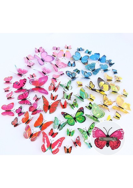 Stil 9 12 Adet/takım Moda Kadın Kızlar Kelebek Saç Klipleri Düğün Pimleri Parti Gelin Tokalar Fotoğraf Tokalarım Saç Bandı Aksesuarları (Yurt Dışından) fiyatları