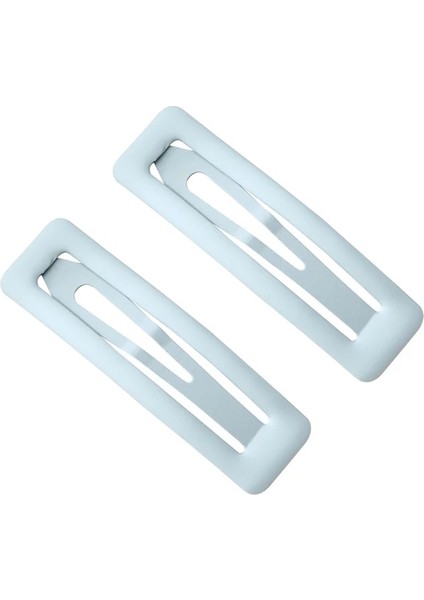 Açık Mavi 2 Adet/grup Mat Buzlu Metal Saç Tokalarım Tokalar Bb Saç Klipleri Kızlar Kadınlar Için Hairgrips Saç Şekillendirici Aracı Aksesuarları (Yurt Dışından)